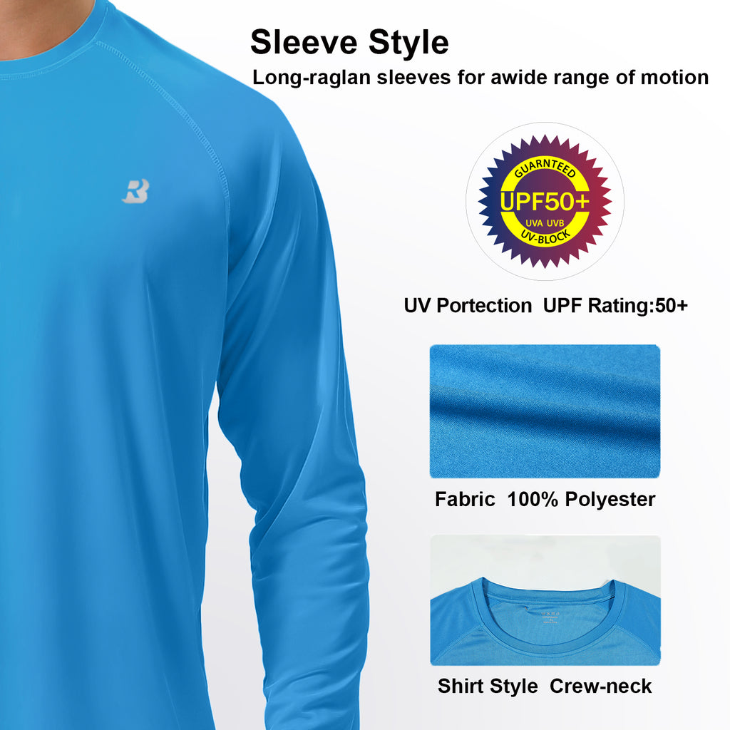  Roadbox Long Sleeve SPF/UV Hoodies For Men