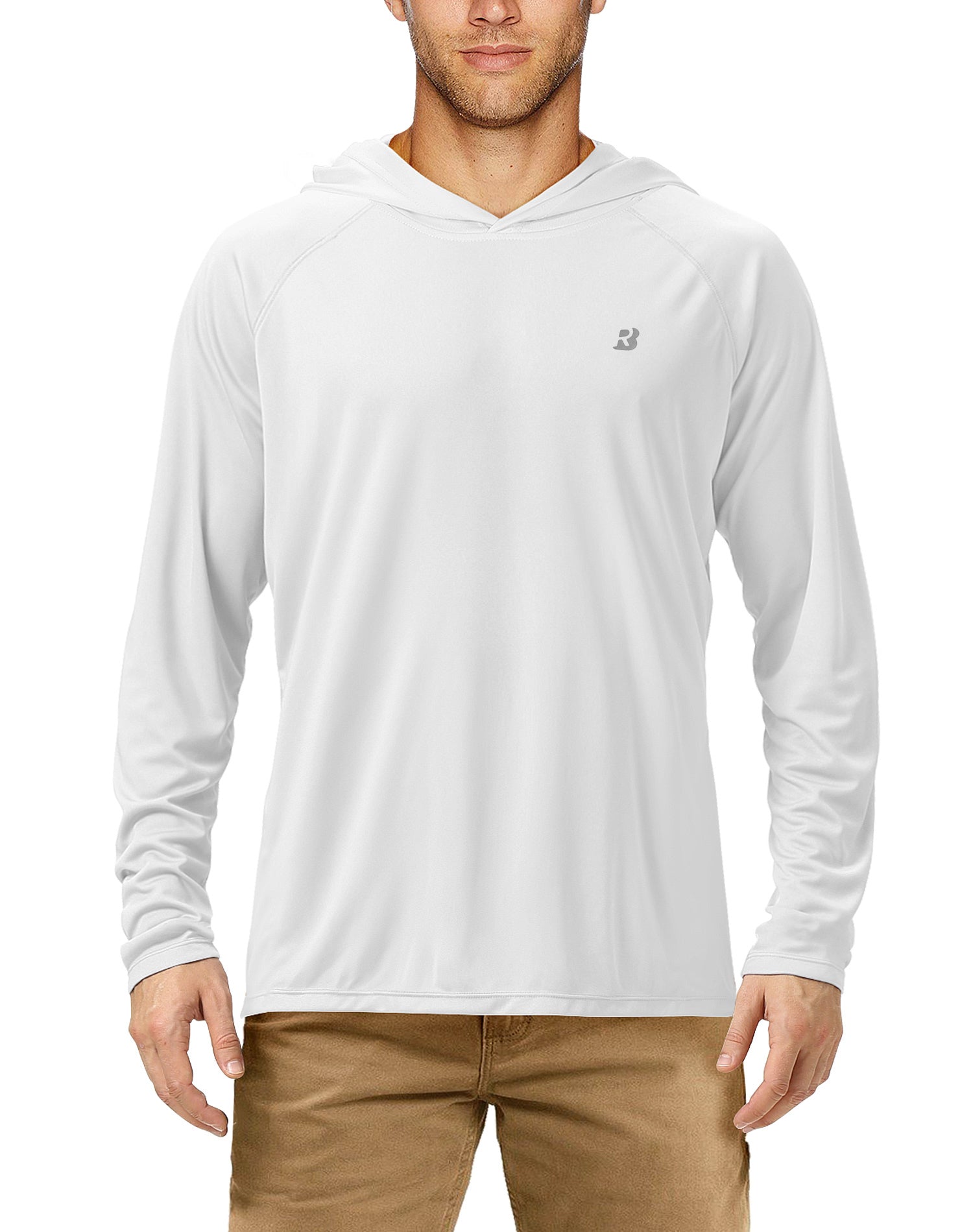 UPF50+ Men's Long Sleeve Fishing Shirts UV Protection Hoodie Casual Sport  Shirts