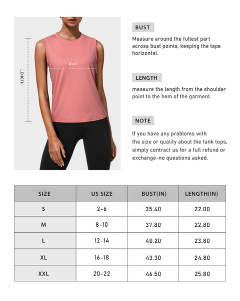 Roadbox Womens Workout Sleeveless Shirts Athletic Exercise Gym Tank Tops